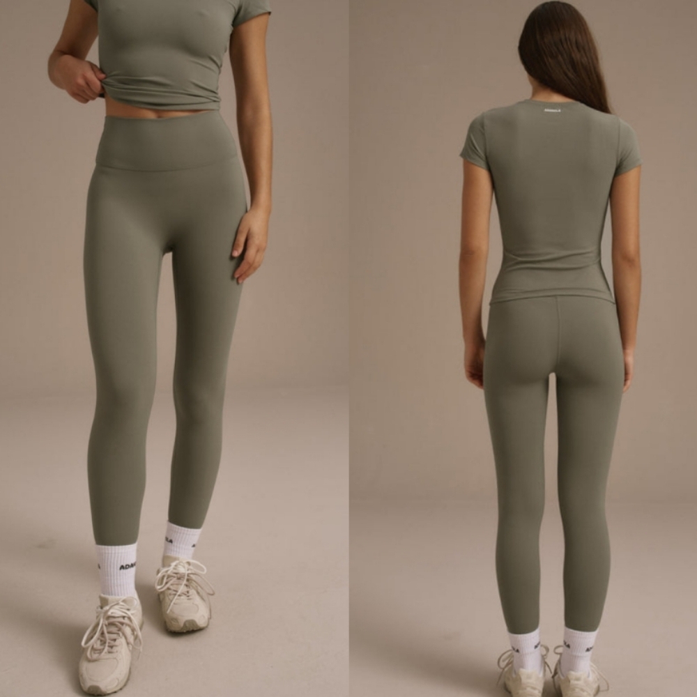 Like New! Adanola Ultimate Leggings, Olive Green